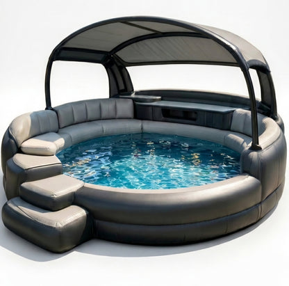 Πισίνα Relax Lounge XXL με Στέγαστρο